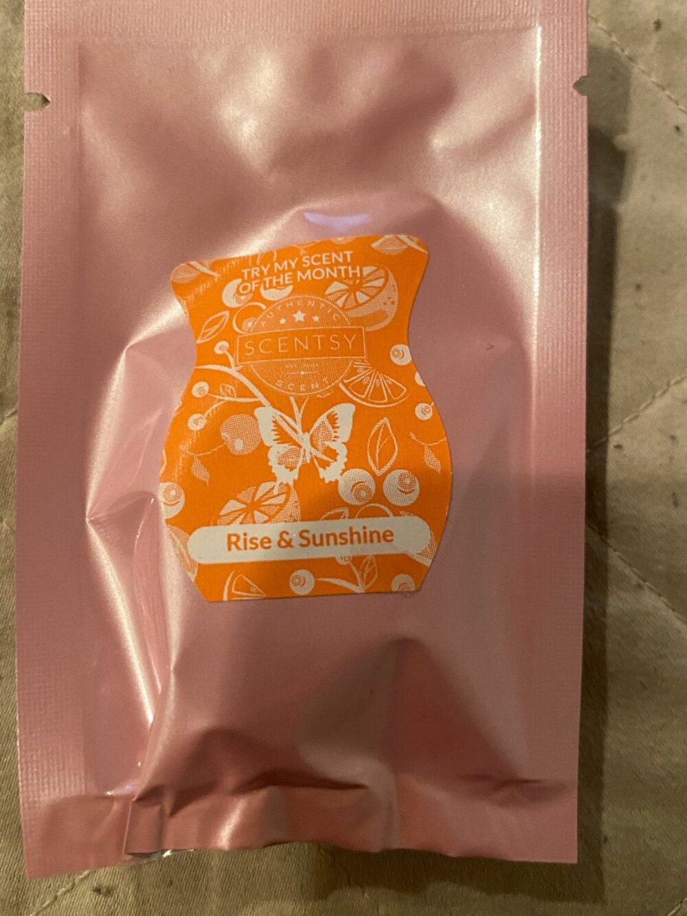 Scentsy- Rise & Sunshine- Sample-NEW!